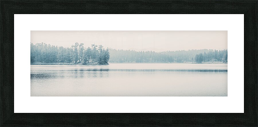 Silent Smoke on Stockade Lake  Framed Print Print