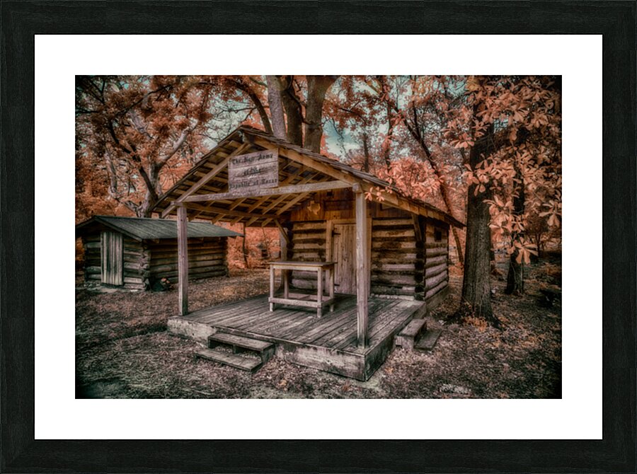 Whispering Memories: Republic of Texas Meetinghouse Picture Frame print