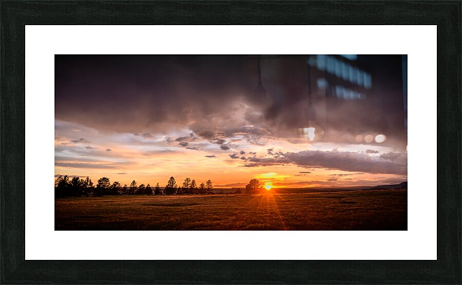 Montana Sunset  Impression encadrée
