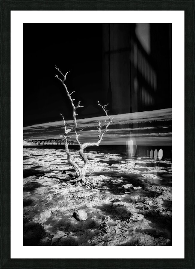 Hey Key Silhouette Picture Frame print