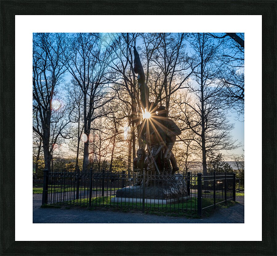 North Carolina Monument Sunset Picture Frame print