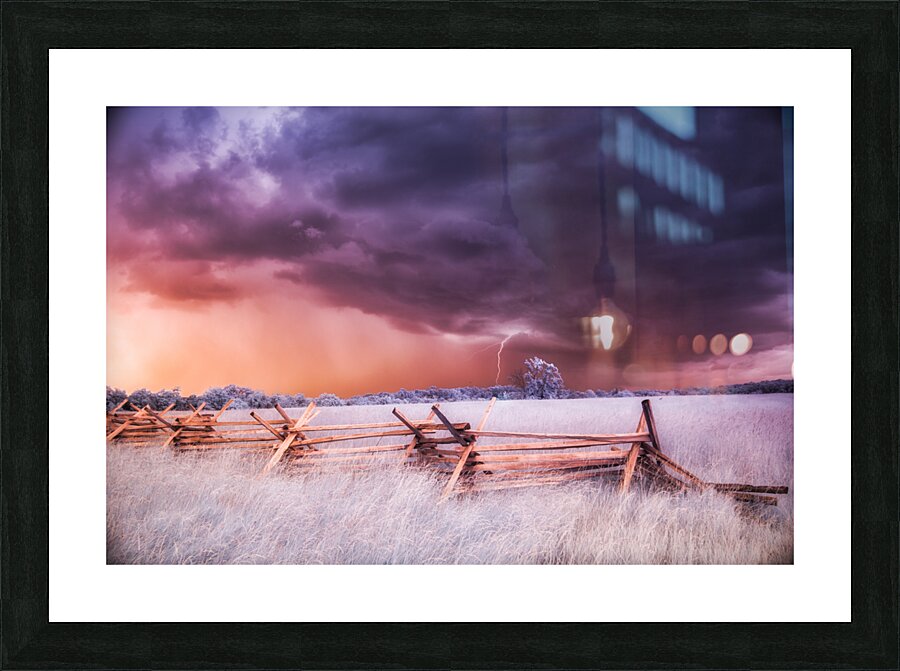 Stormy Surrealism: A Journey into the Unknown Picture Frame print