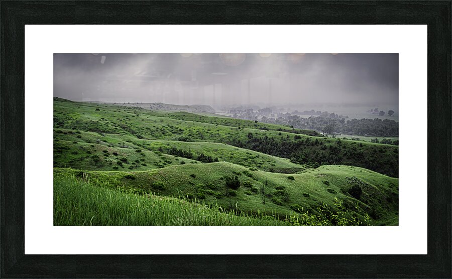 Sacred Vistas: Little Bighorn Rain  Framed Print Print