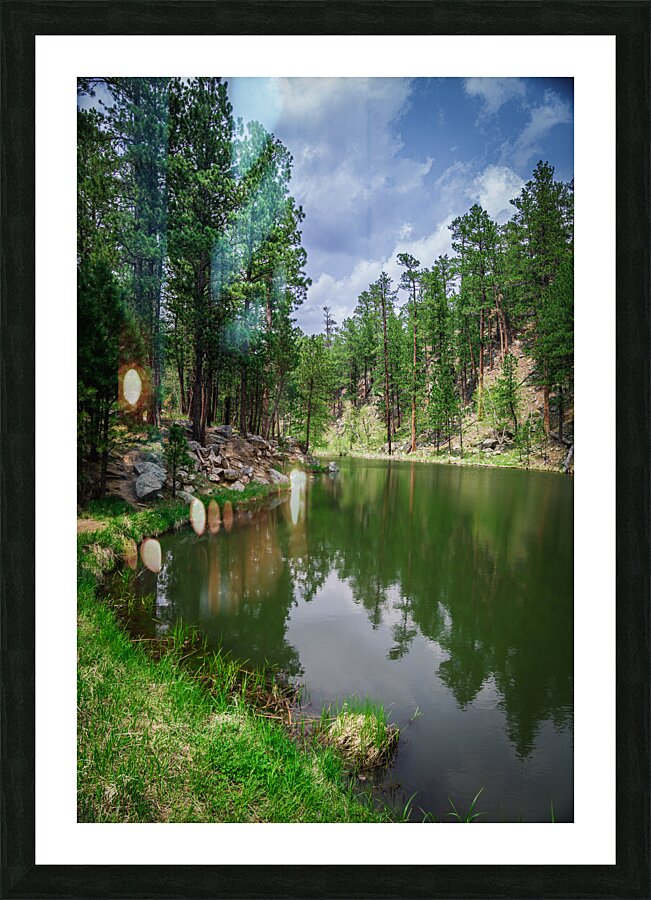 Captivating Vistas: Exploring Grace Coolidge Lakes Serenade of Silence Impression et Cadre photo