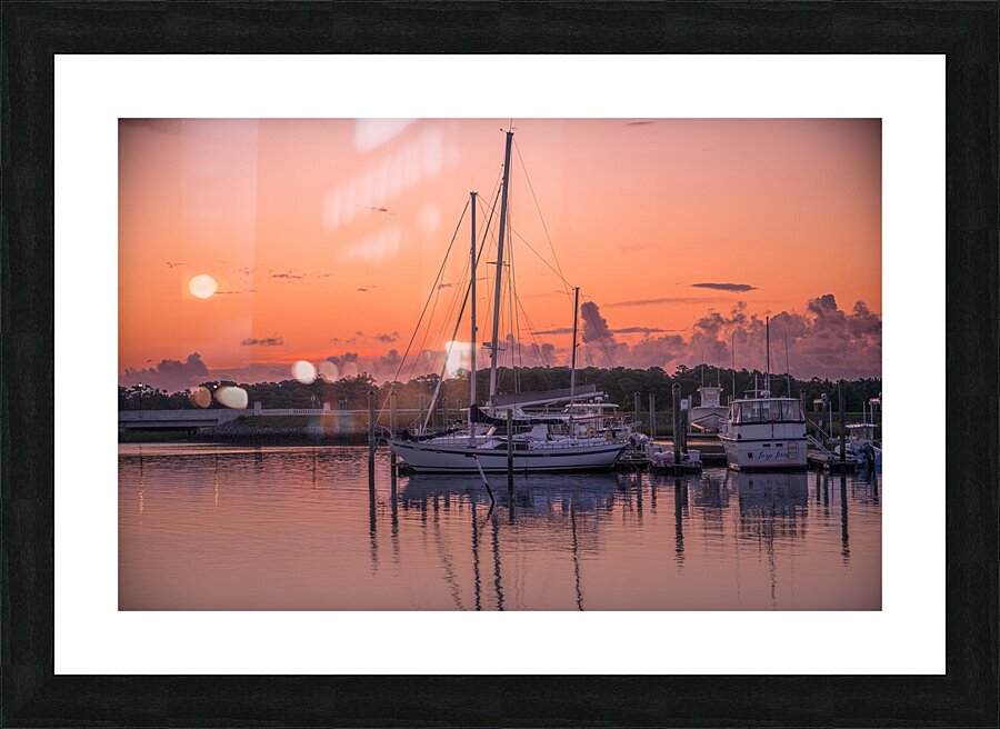Maritime Magic: Capturing Coastal Sunrise Delights in Beaufort Picture Frame print