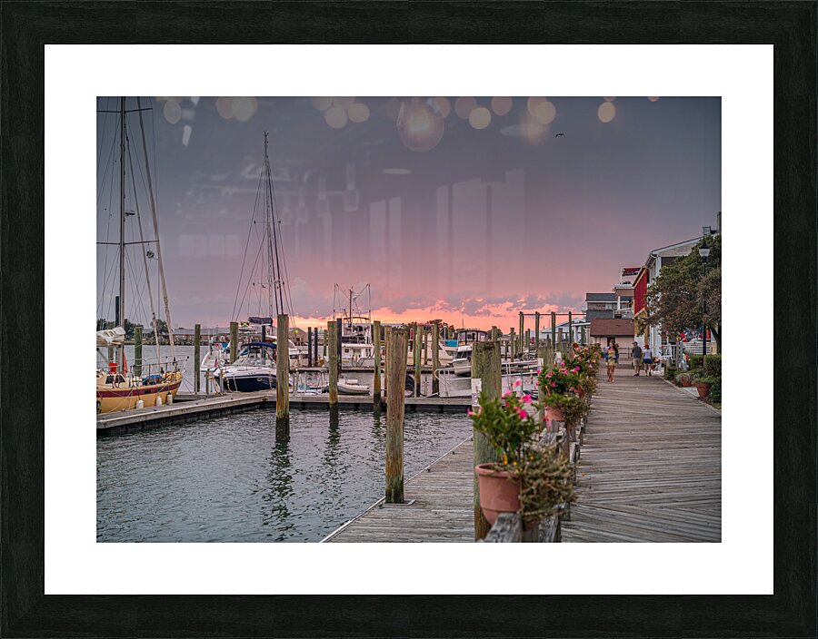 Harbor Harmony: Scenes of Tranquility in Beaufort North Carolin Picture Frame print