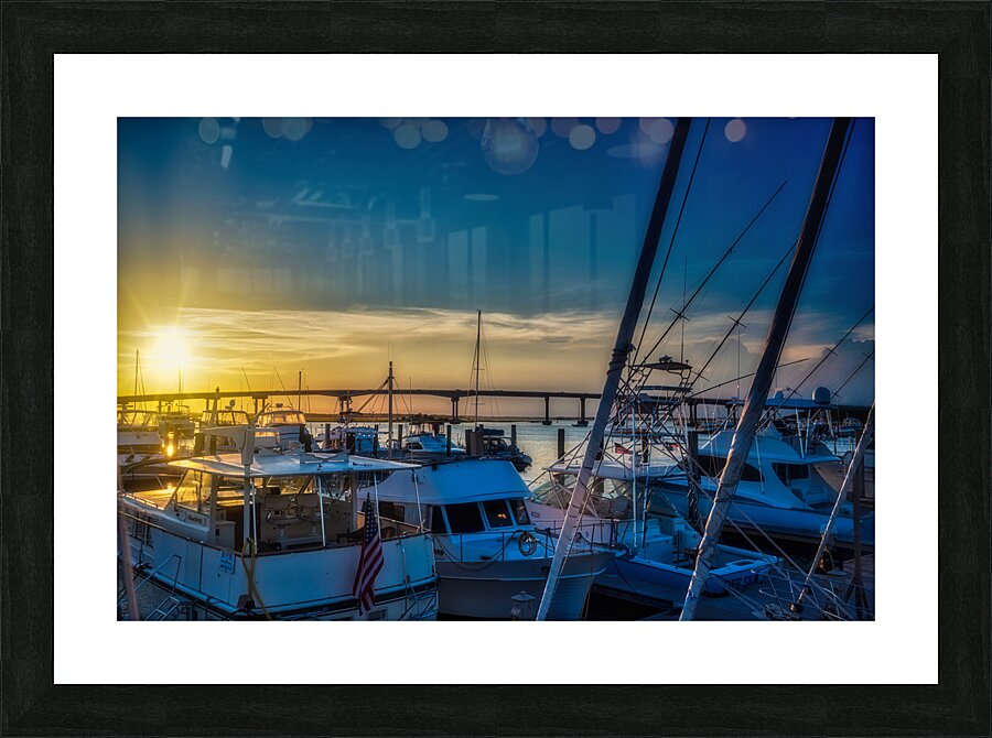 Majestic Marinas: Exploring Beauforts Coastal Elegance Picture Frame print