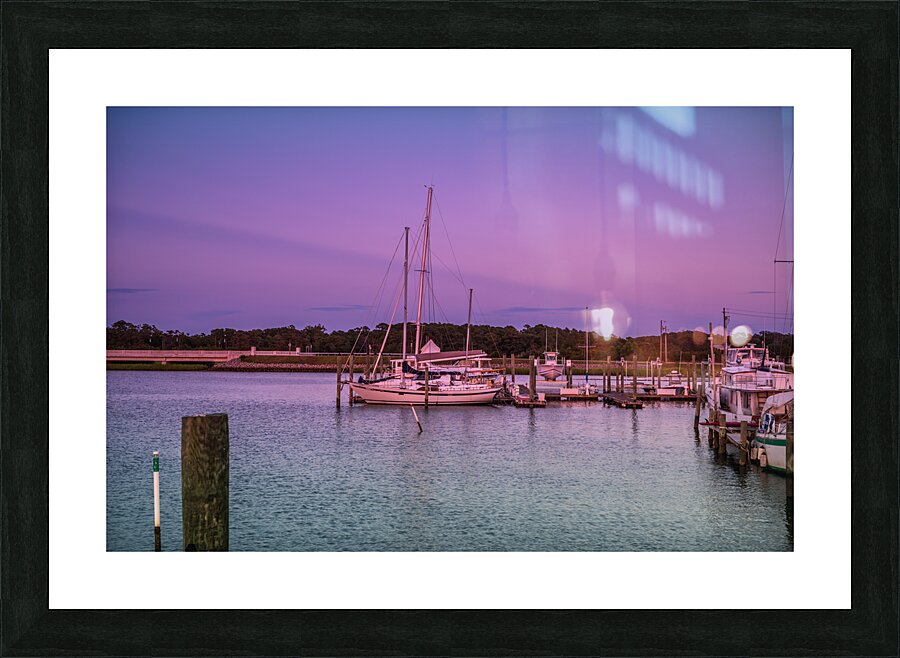Cruising Dreams: A Day on the Waters of Beaufort North Carolina  Framed Print Print