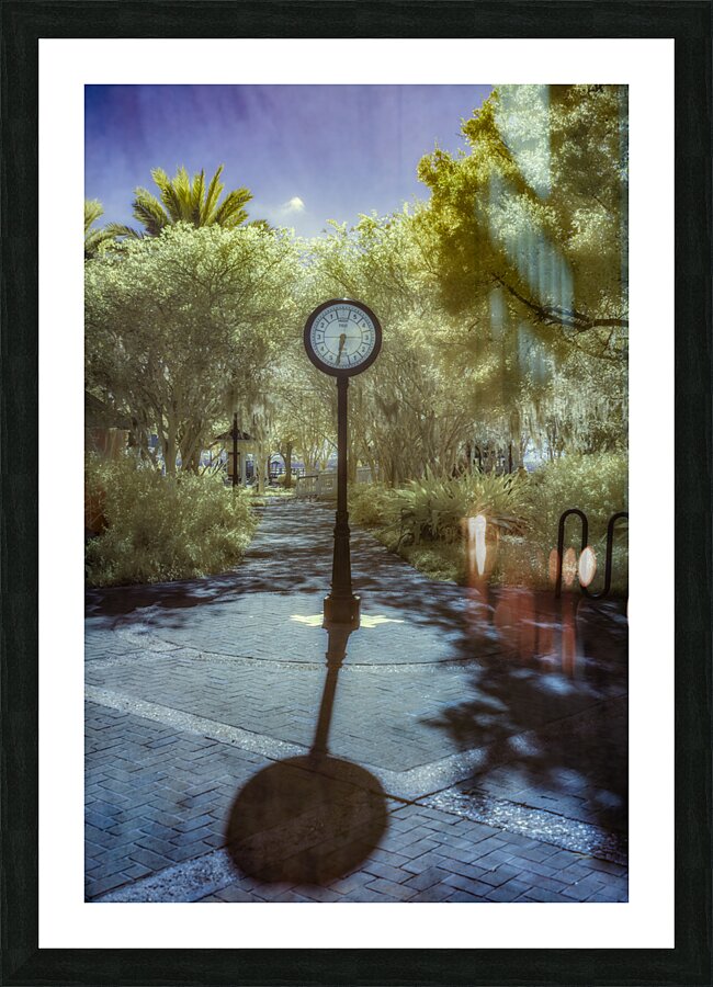 Springtime Serenity: Exploring Saint Marys Riverside Park and the Tidal Clock Picture Frame print