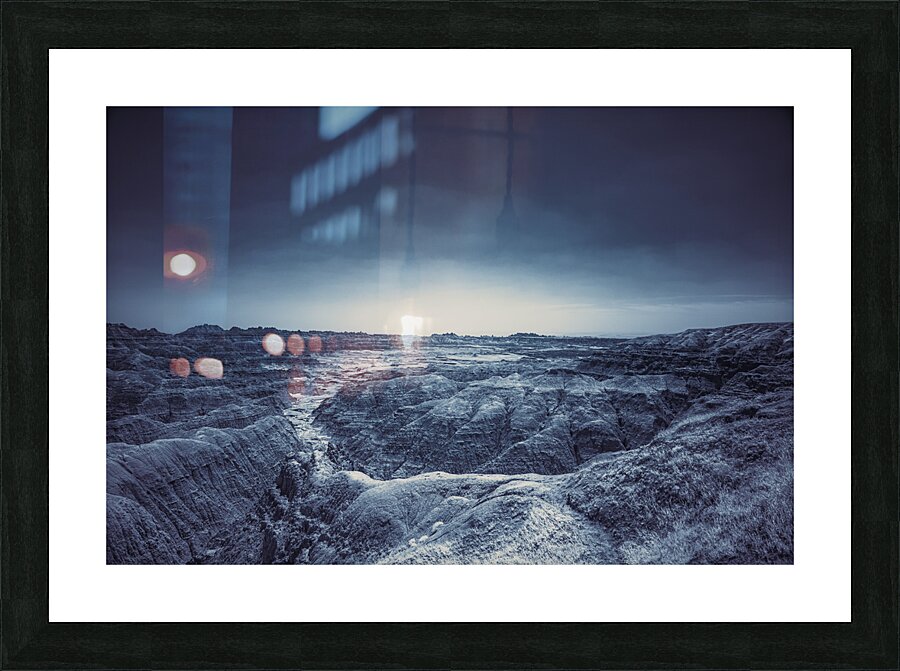Shadows of the Earth: Desolate Beauty of the White River Picture Frame print