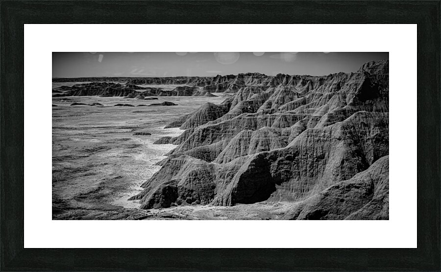 Shadows of the Earth: Badlands Edge  Framed Print Print