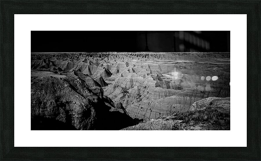 Shadows of the Earth: Intricate Terrain  Framed Print Print