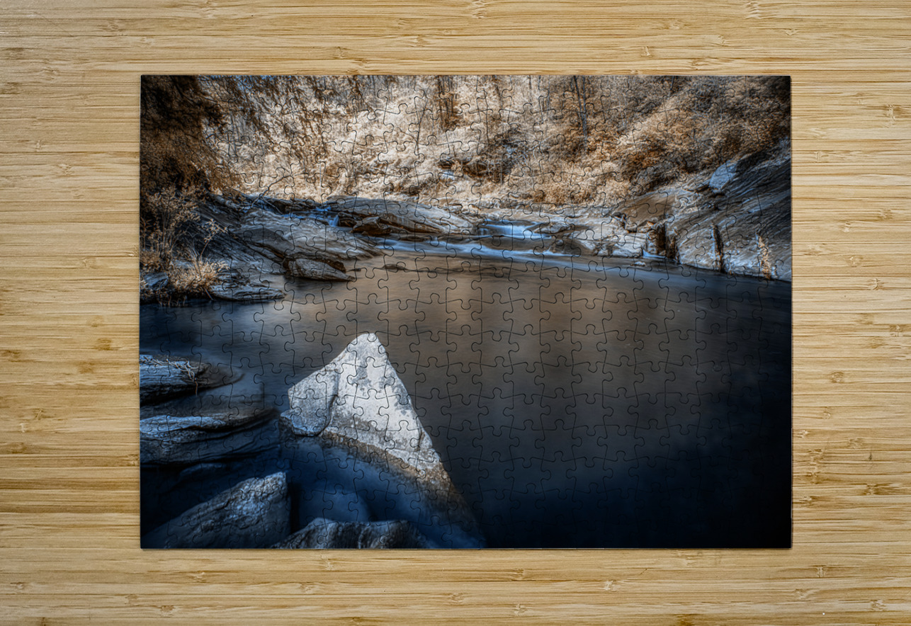 Blossoming River Bliss: A Springtime Serenity Dream World Images Puzzle printing