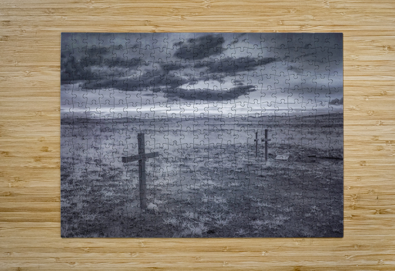 Silent Crosses: Fort Laramie Wyoming Dream World Images Puzzle printing