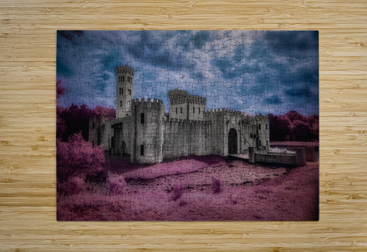 A Whimsical Realm of Pink and Stone Dream World Images Puzzle printing