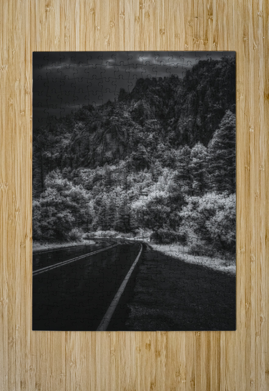 Shadowed Path to Tranquil Peaks Dream World Images Puzzle printing