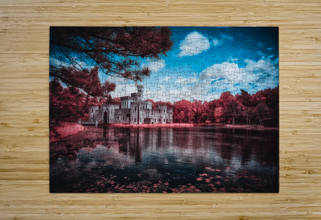 Castle Reflections Under a Texan Sky Dream World Images Puzzle printing