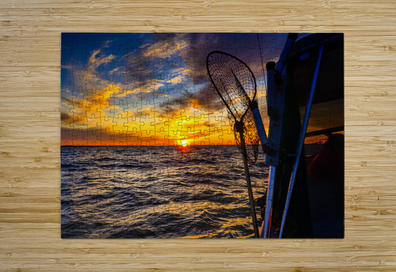 Sunset Serenity: A Birthday Cruise Amidst Octobers Radiant Colo Dream World Images Puzzle printing