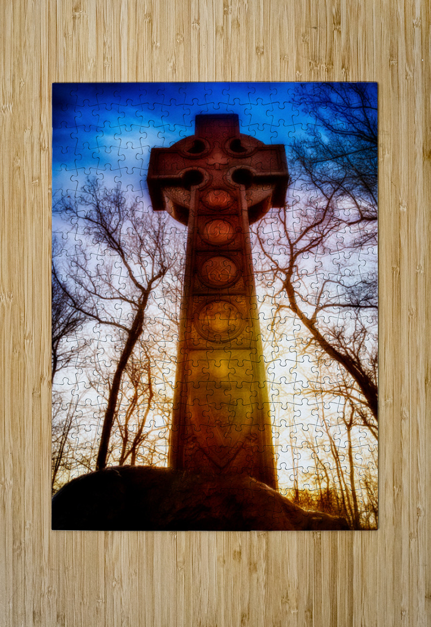 Majestic Celtic Cross: A Symbol of Serenity and Tradition Dream World Images Puzzle printing