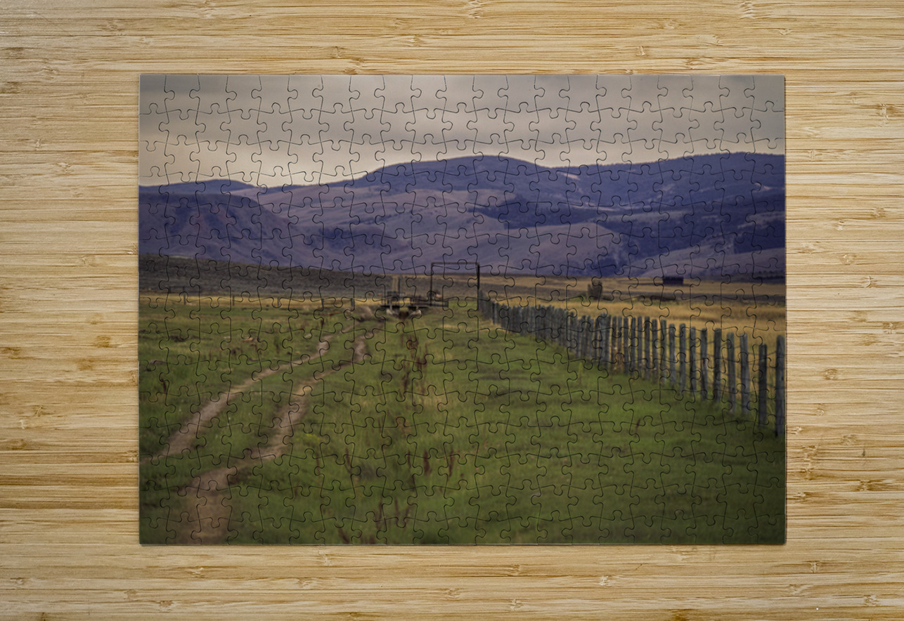 Ranch Road Reverie   Wyomings Working Heart Dream World Images Puzzle printing