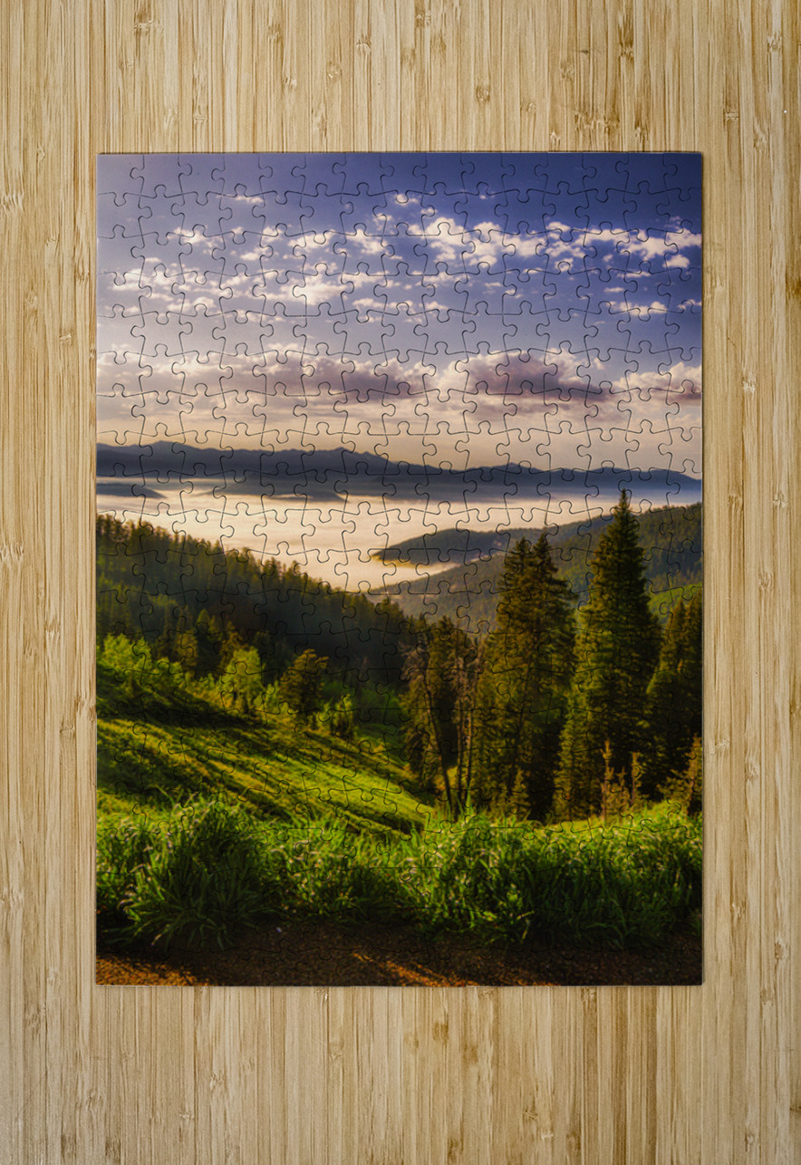 Valley of Dreams   Teton Pass Summit Dream World Images Puzzle printing