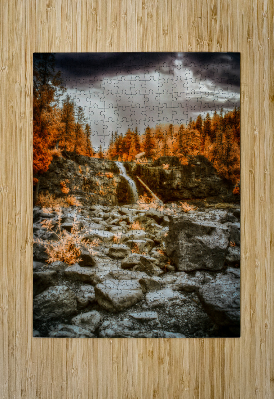 Autumn Fire and Falling Water Dream World Images Puzzle printing