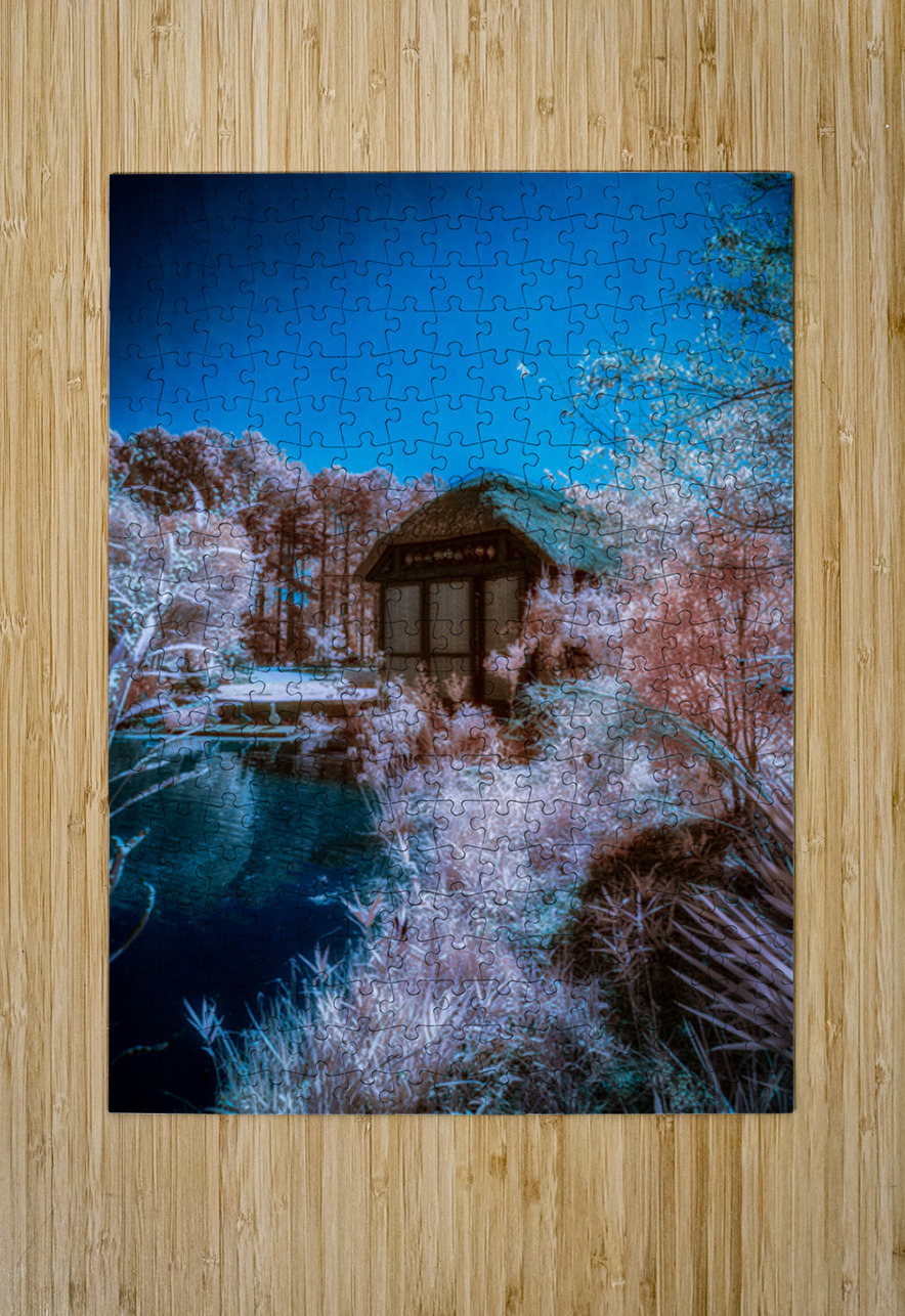 The Blue Garden Pavilion Dream World Images Puzzle printing