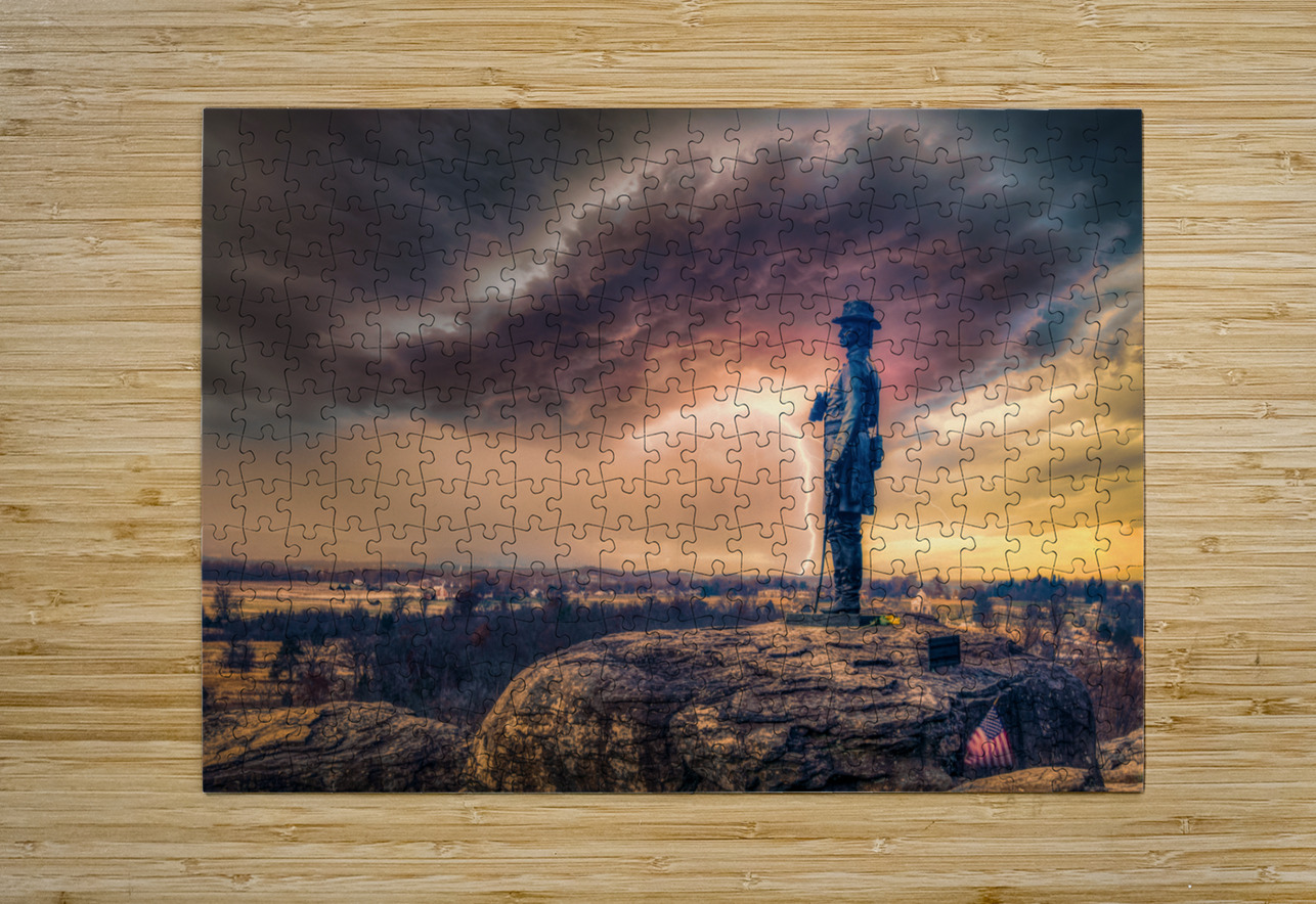 Stormy Survey: Warren in Gettysburg Dream World Images Puzzle printing