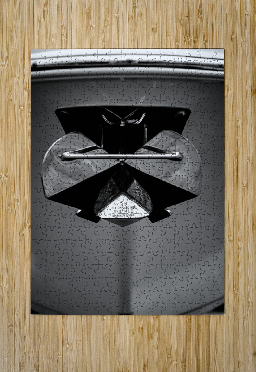 Voyage in Monochrome: Exploring Boat Details Dream World Images Puzzle printing