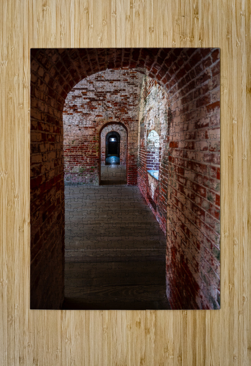Passage of Ages: Fort Macon Corridor Dream World Images Puzzle printing
