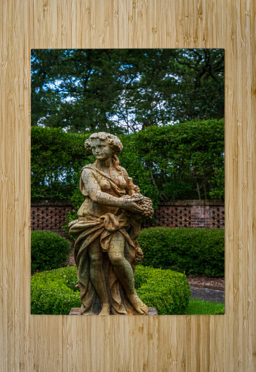 Garden Statue - 3 Dream World Images Puzzle printing
