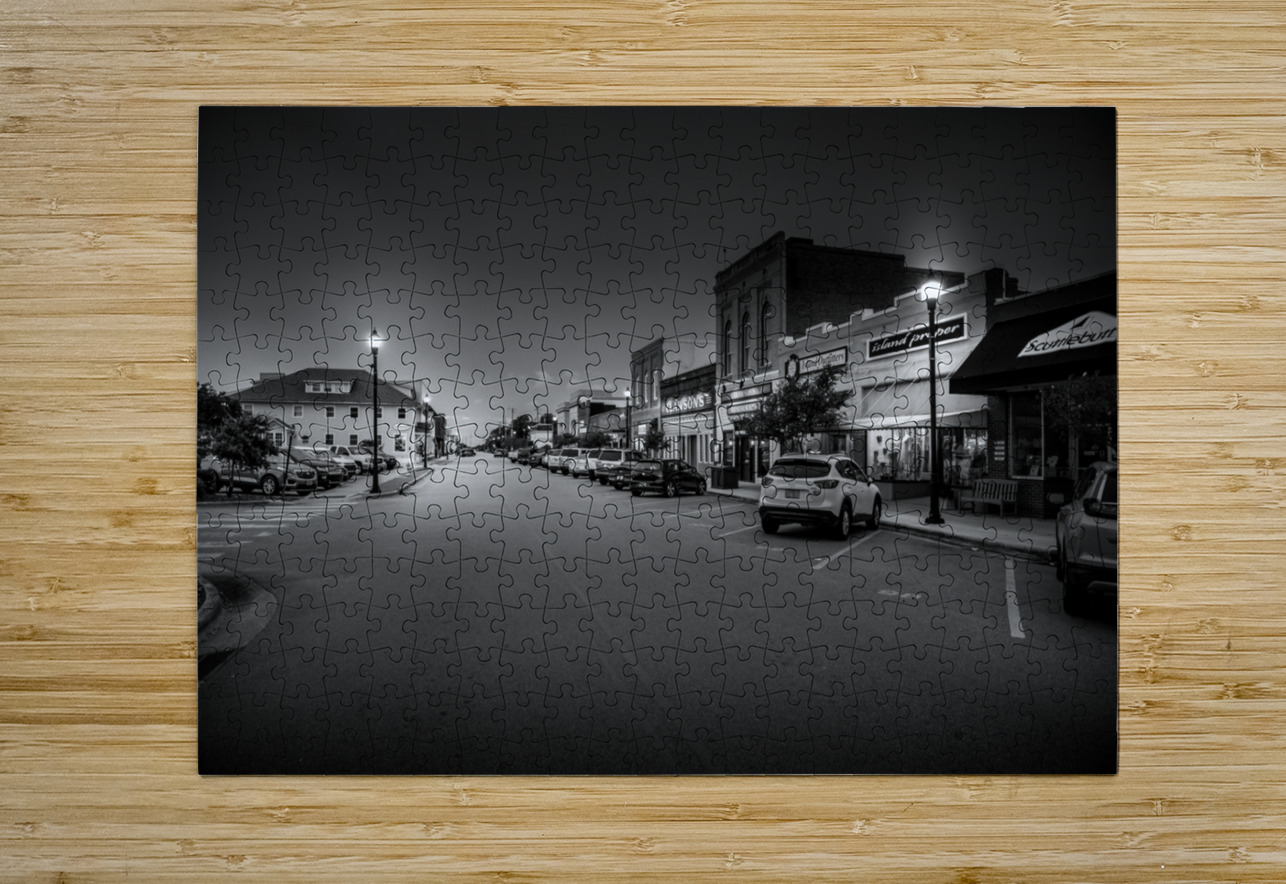 Exploring Beauforts Main Street: A Timeless Evening Stroll with My Wife Dream World Images Puzzle printing