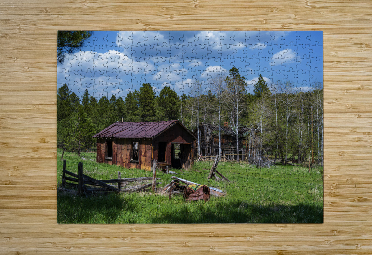 Forgotten Frontier: Ghost Town Garage Dream World Images Puzzle printing