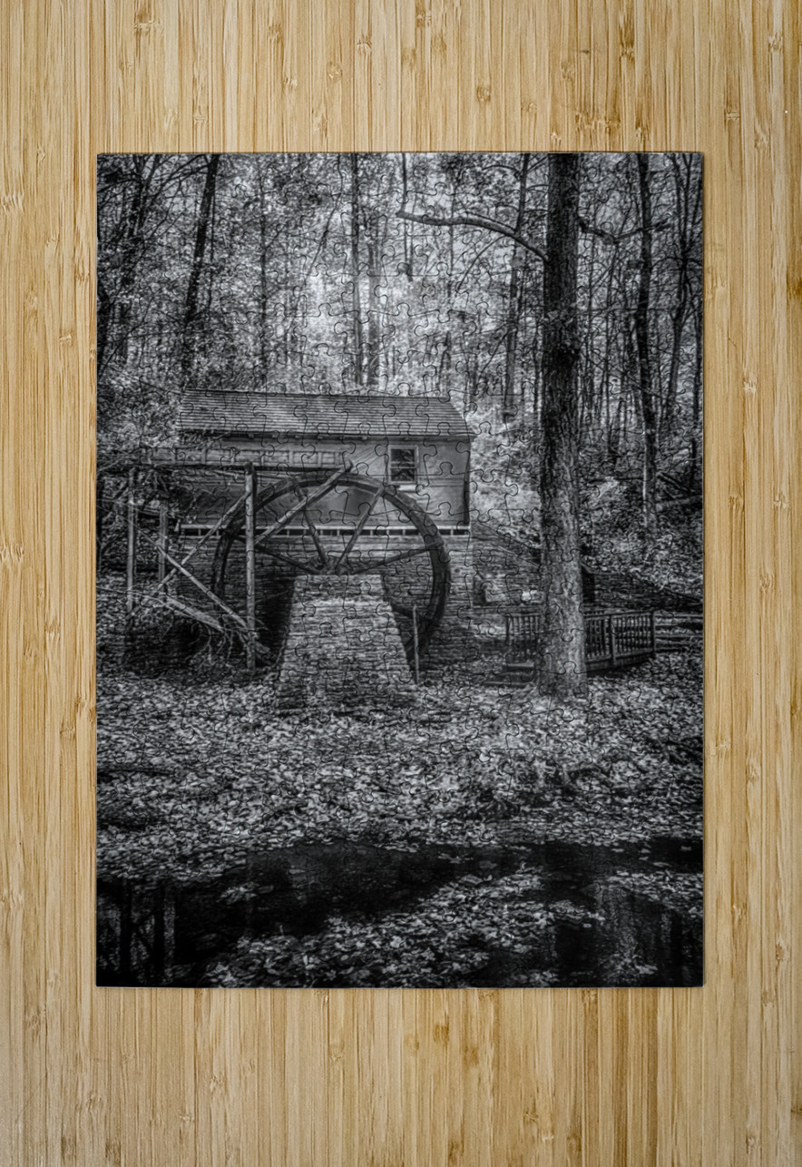Whispers of Time: Rice Grist Mill Dream World Images Puzzle printing