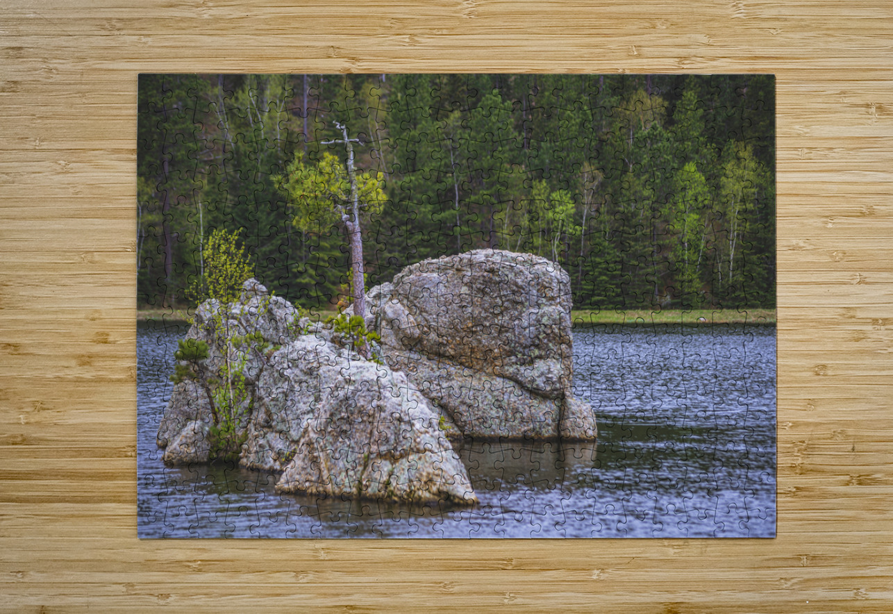 Exploring Sylvan Lake: Discovering A Rock Island Dream World Images Puzzle printing