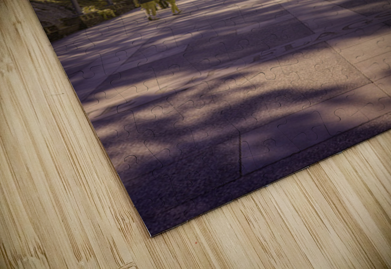 State Flags Row: Infrared Gaze at Mount Rushmore Dream World Images Puzzle