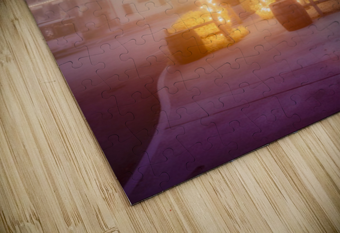 Enchanting Saint Augustine: Palm Trees Aglow with Christmas Magi Dream World Images Puzzle