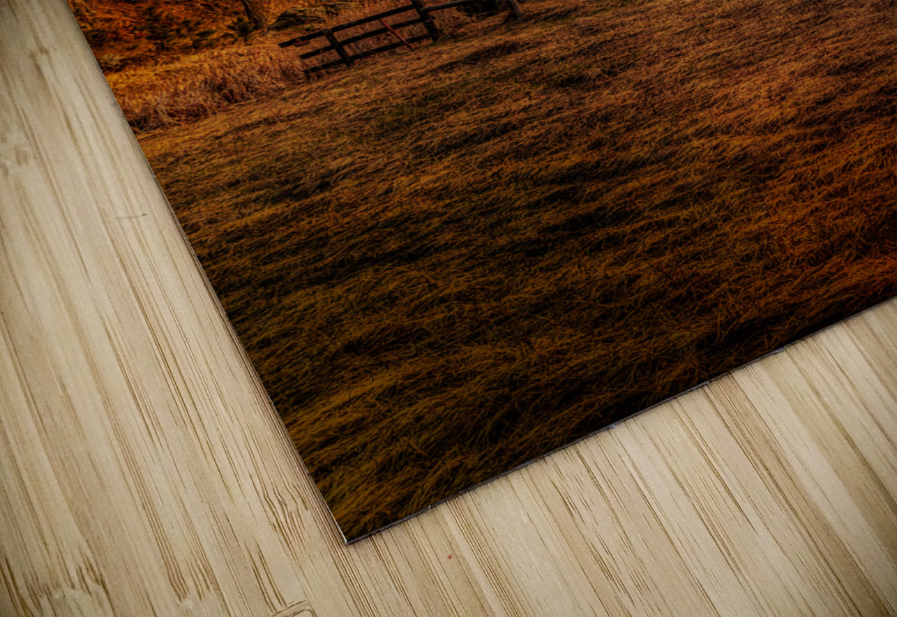 Golden Glow at Custer Ranch: A South Dakota Sunset Dream World Images Puzzle