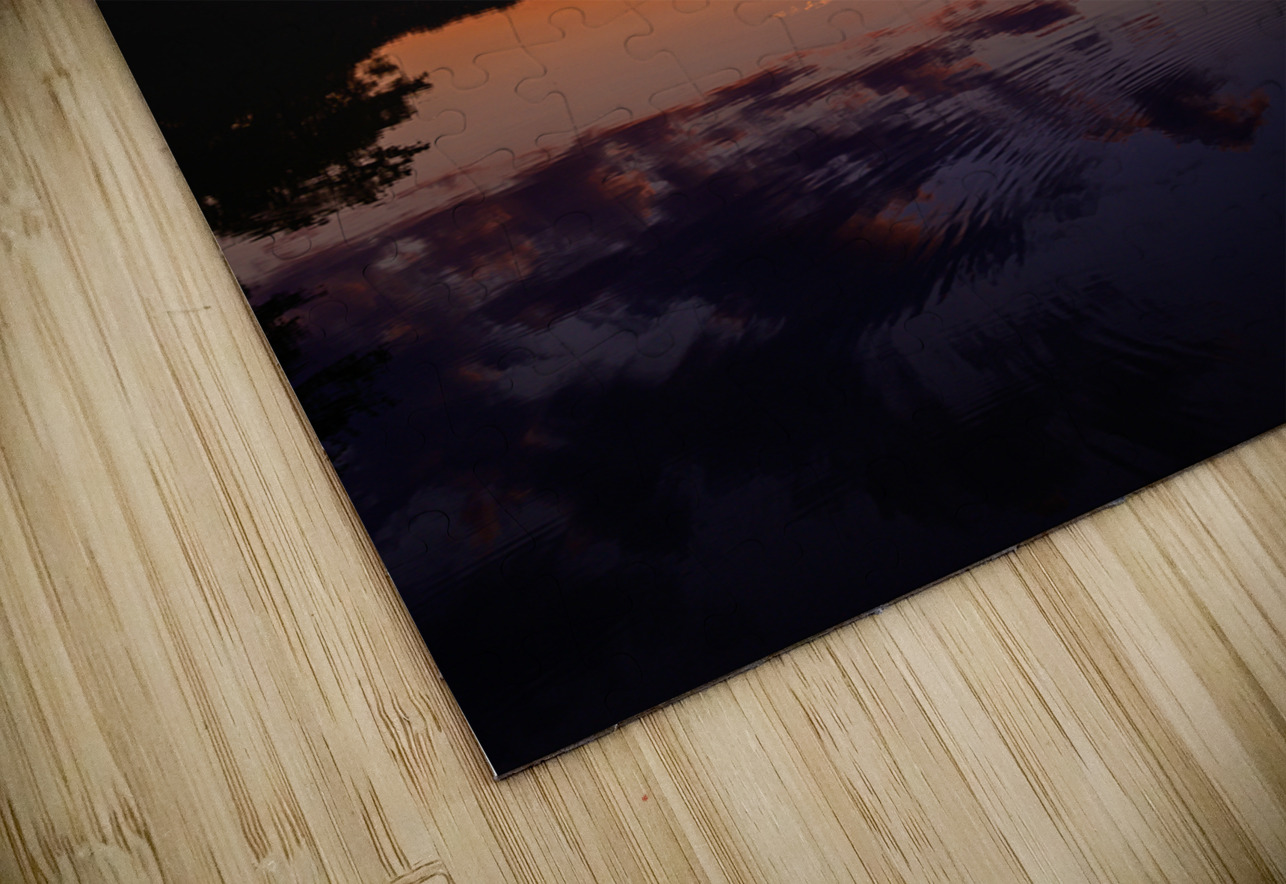 Enchanted Horizon: Capturing the Magic of Sunset at Killens Pond Dream World Images Puzzle