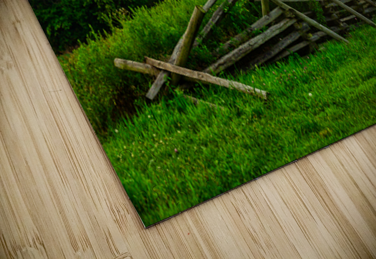 Worm Fence Sunset Dream World Images Puzzle