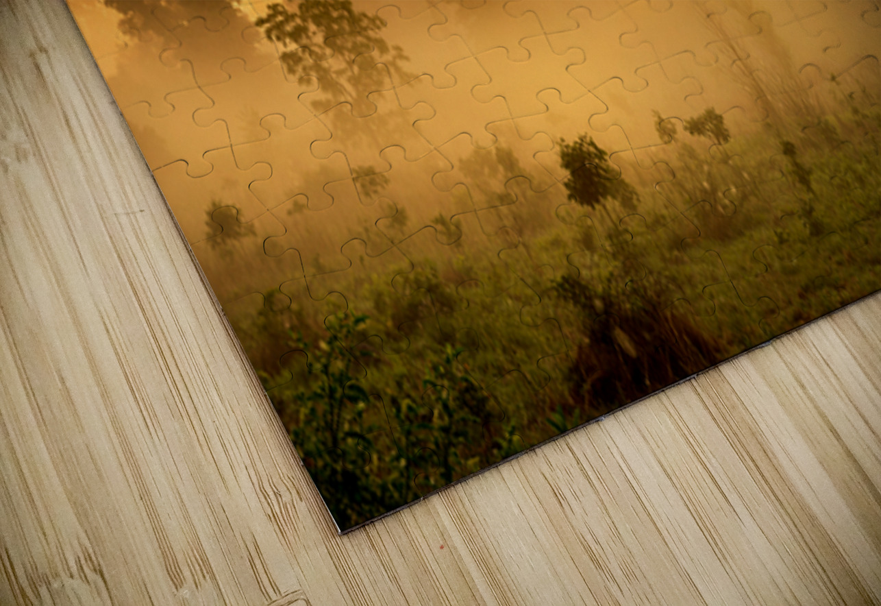 Misty Morning Glow: Dawn in Gettysburg Dream World Images Puzzle