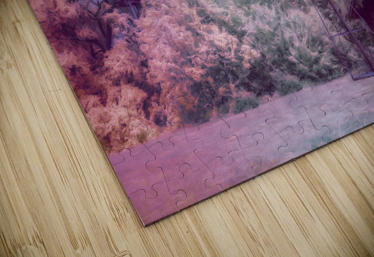 Windmill Whispers: Rustic Charm Amidst the Farm Fields Dream World Images Puzzle