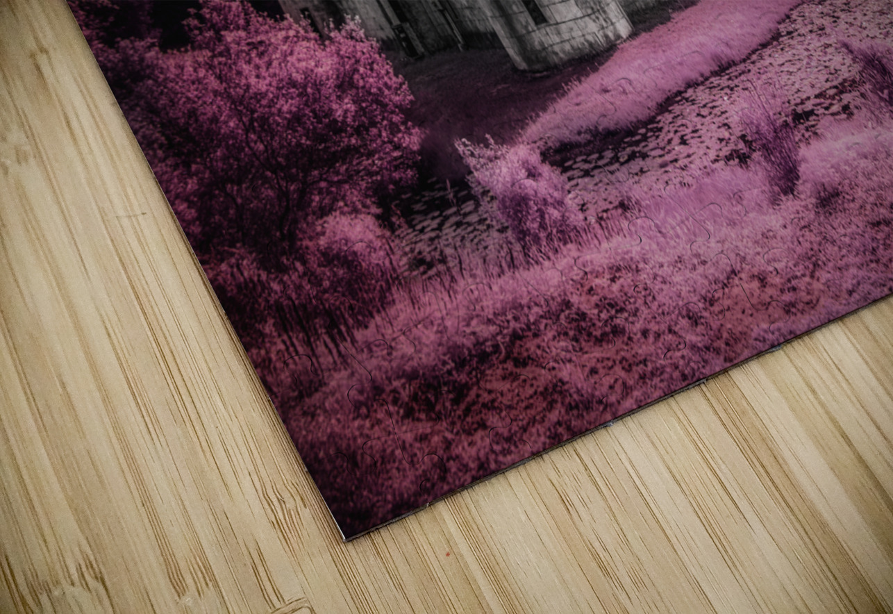 Ethereal Shadows: Newmans Castle in Purple Hues Dream World Images Puzzle