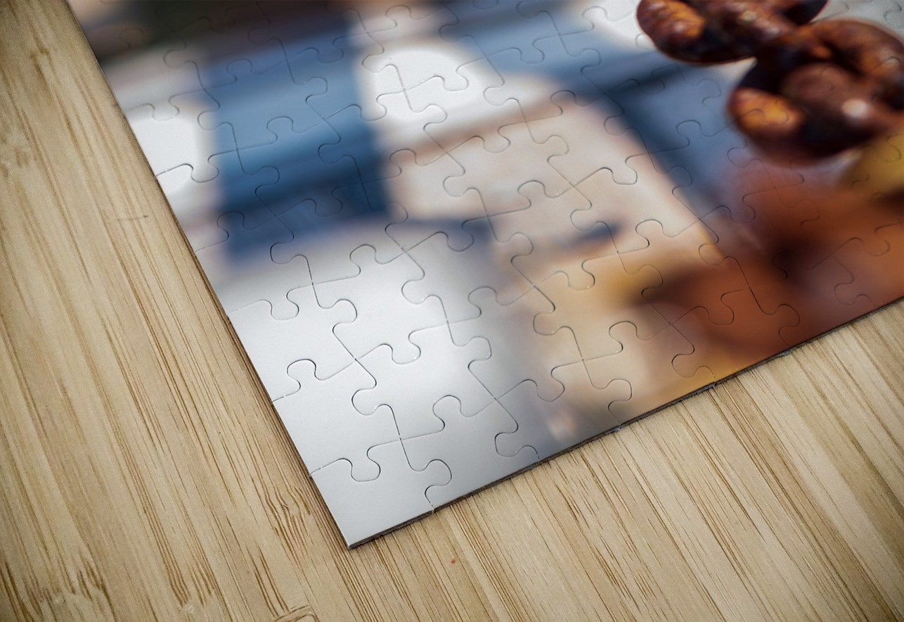 Rustic Resilience: The Story Woven in a Rusted Anchor Chain Dream World Images Puzzle