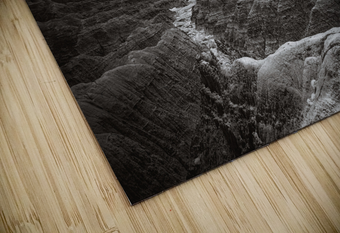 Shadows of the Earth: White River Serenity in the Badlands Dream World Images Puzzle