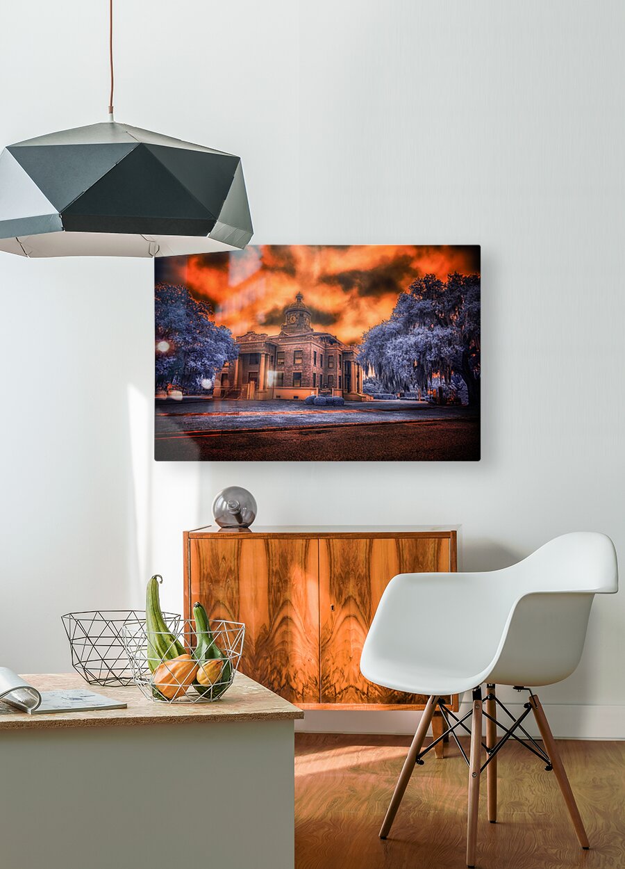 Courthouse  HD Metal print with Floating Frame on Back