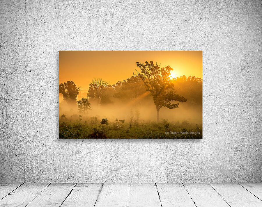 Misty Morning Glow: Dawn in Gettysburg Wall Preview