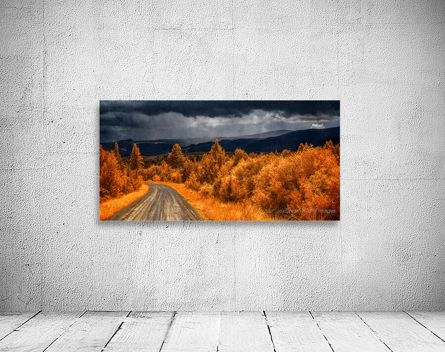 Epic Descent: Montanas Infrared Mountain Road Wall Preview