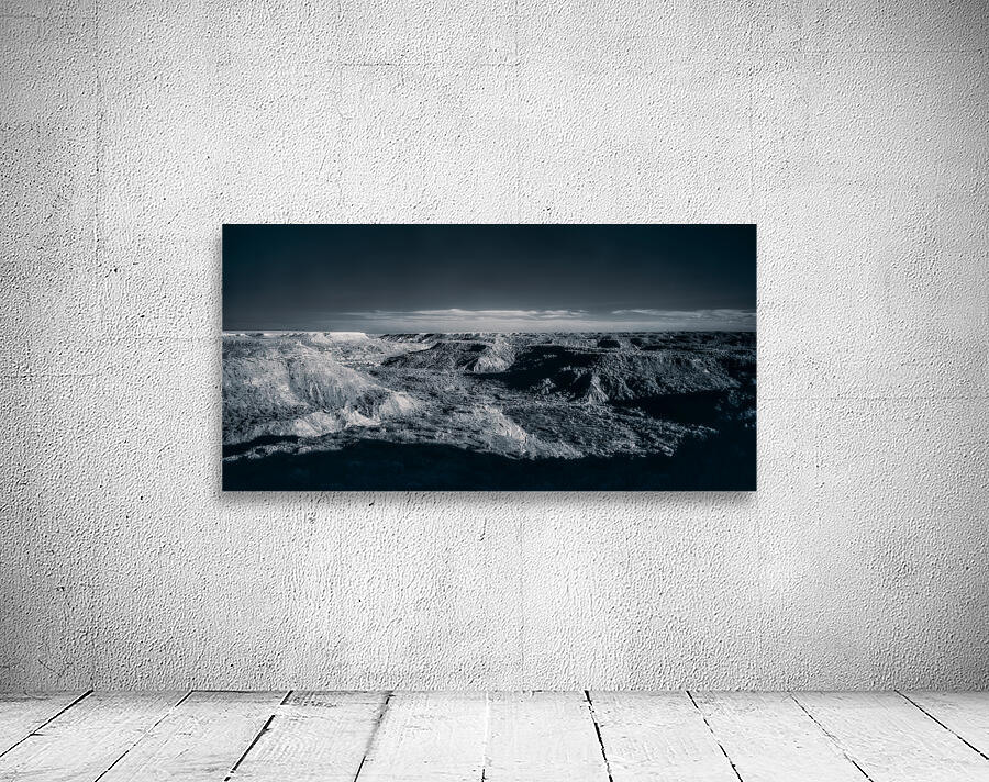 Shadows of Time: Exploring Palo Duro Canyons Monochrome Majesty Wall Preview