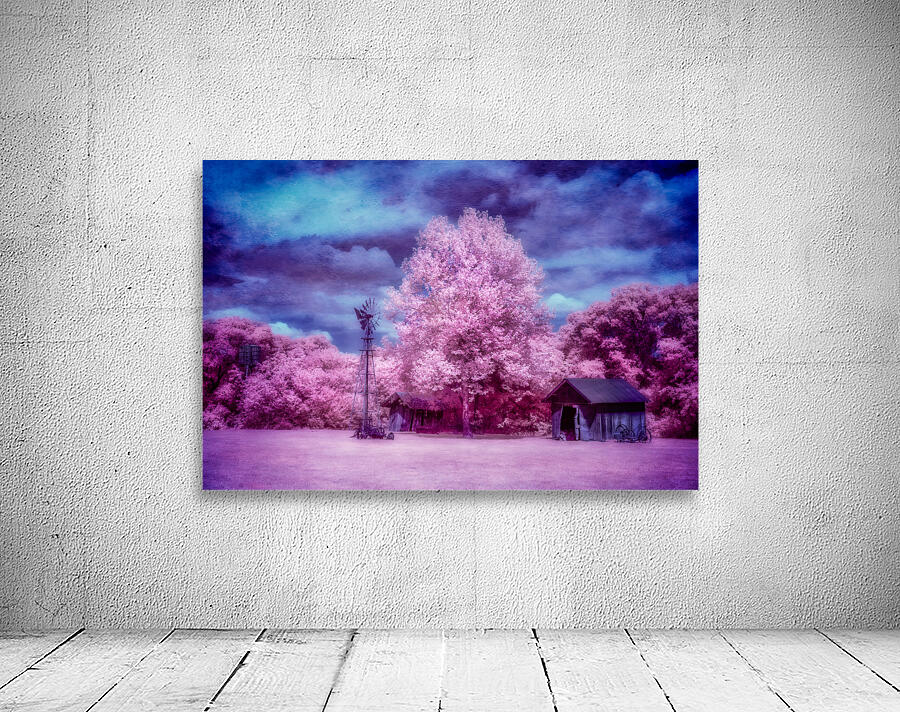 Windmill Wonders: Rustic Pink Charm by Dream World Images